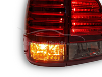 LED Tail Lights for 100 Series Toyota Landcruiser - Smoked Red Lens (1998 - 2007 Models) - Spoilers And Bodykits Australia