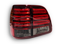 LED Tail Lights for 100 Series Toyota Landcruiser - Smoked Red Lens (1998 - 2007 Models) - Spoilers And Bodykits Australia