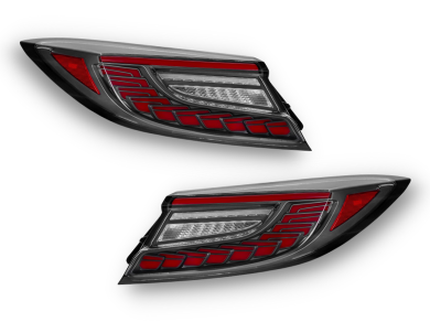 LED Tail Lights for Toyota 86  Subaru BRZ with Sequential Indicators - Red-Black (2022+ Models) - Spoilers And Bodykits Australia