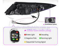 LED Tail Lights for Toyota 86  Subaru BRZ with Sequential Indicators - Red-Black (2022+ Models) - Spoilers And Bodykits Australia