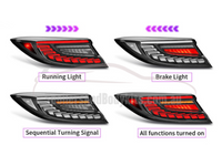 LED Tail Lights for Toyota 86  Subaru BRZ with Sequential Indicators - White-Black (2022+ Models)  - Spoilers And Bodykits Australia