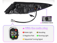 LED Tail Lights for Toyota 86  Subaru BRZ with Sequential Indicators - White-Black (2022+ Models)  - Spoilers And Bodykits Australia