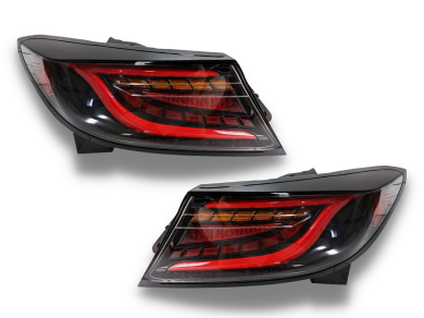 LED Tail Lights for Toyota 86  Subaru BRZ with Sequential Indicators & Red DRL Bar - Clear Lens (2022+ Models) - Spoilers And Bodykits Australia