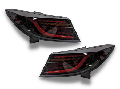 LED Tail Lights for Toyota 86  Subaru BRZ with Sequential Indicators & Red DRL Bar - Smoked Lens (2022+ Models) - Spoilers And Bodykits Australia