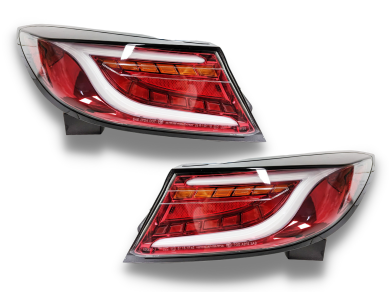 LED Tail Lights for Toyota 86  Subaru BRZ with Sequential Indicators & White DRL Bar - Clear Lens (2022+ Models) - Spoilers And Bodykits Australia