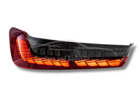 LED Tail Lights with Sequential Indicators for BMW 3 Series G20  G80 M3 330i  340i - ClearRed Lens - Pair (2019 - 2024) - Spoilers And Bodykits Australia