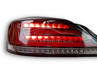 LED Tail Lights with Sequential Indicators for Nissan Silvia S15 200SX Spec R - Clear Red (1999 - 2002 Models)  - Spoilers And Bodykits Australia