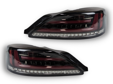 LED Tail Lights with Sequential Indicators for Nissan Silvia S15 200SX Spec R - Smoked Black Lens (1999 - 2002 Models) - Spoilers And Bodykits Australia