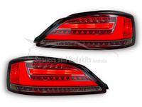 LED Tail Lights with Sequential Indicators for Nissan Silvia S15 200SX Spec R - Smoked Black Lens (1999 - 2002 Models) - Spoilers And Bodykits Australia