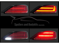LED Tail Lights with Sequential Indicators for Nissan Silvia S15 200SX Spec R - Smoked Black Lens (1999 - 2002 Models) - Spoilers And Bodykits Australia