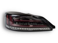 LED Tail Lights with Sequential Indicators for Nissan Silvia S15 200SX Spec R - Smoked Black Lens (1999 - 2002 Models) - Spoilers And Bodykits Australia