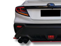 LED Tail Lights with Sequential Indicators for Subaru WRX VB - Red Bar & Smoked Lens - Pair (2022 - 2023) - Spoilers And Bodykits Australia