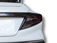 LED Tail Lights with Sequential Indicators for Subaru WRX VB - Red DRL Bar / Tinted Lens - Pair (2022 - 2024)-Spoilers and Bodykits Australia