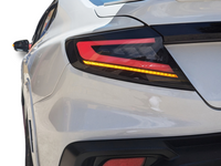 LED Tail Lights with Sequential Indicators for Subaru WRX VB - Red DRL Bar / Tinted Lens - Pair (2022 - 2024)-Spoilers and Bodykits Australia