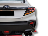 LED Tail Lights with Sequential Indicators for Subaru WRX VB - White Bar & Clear Lens - Pair (2022 - 2023) - Spoilers And Bodykits Australia