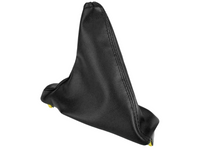 Leather Handbrake Cover & T-Bar Gear Shift Handle Boot Cover for FG / FGX Ford Falcon - Black (2008 - 2018)-Spoilers and Bodykits Australia