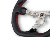 Leather Steering Wheel with Red Centre Line & Stitching for Nissan 370Z (2008 Onwards) - Spoilers and Bodykits Australia