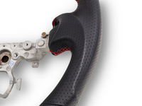 Leather Steering Wheel with Red Centre Line & Stitching for Nissan 370Z (2008 Onwards) - Spoilers and Bodykits Australia