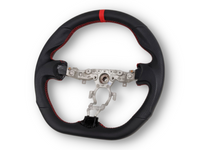 Leather Steering Wheel with Red Centre Line & Stitching for Nissan 370Z (2008 Onwards) - Spoilers and Bodykits Australia