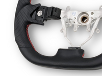 Leather Steering Wheel with Red Centre Line & Stitching for Subaru Impreza G3 / WRX STI / RX (2008 - 2013) - Spoilers and Bodykits Australia