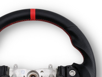 Leather Steering Wheel with Red Centre Line & Stitching for Subaru Impreza G3 / WRX STI / RX (2008 - 2013) - Spoilers and Bodykits Australia