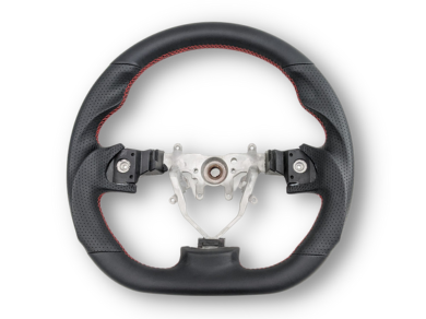 Leather Steering Wheel with Red Stitching for Subaru Impreza G3 / WRX STI / RX (2008 - 2013) - Spoilers and Bodykits Australia