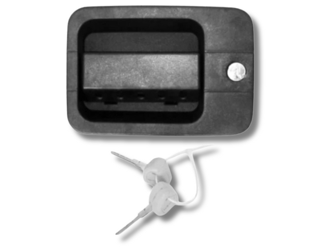 Left Outer Door Handle with Barrel & 2 Keys for Iveco Eurocargo 120 / 150 (1991 - 2002)-Spoilers and Bodykits Australia
