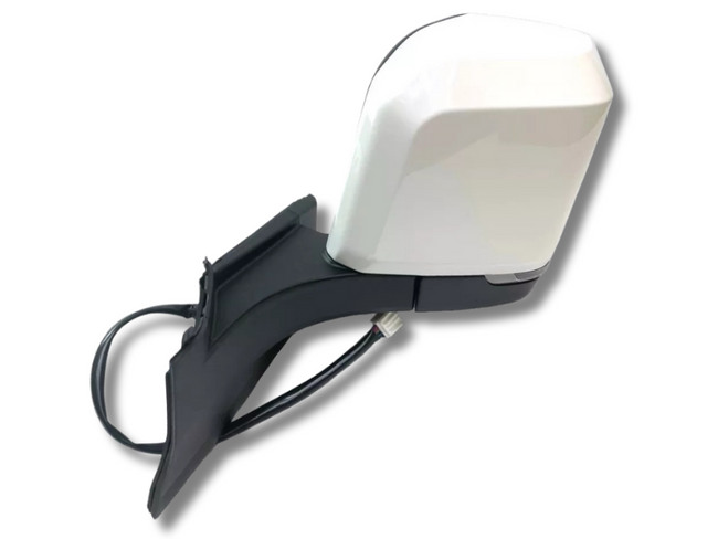 Left Passenger Side Door Mirror Single Glass with Heat / Fold Function for Toyota Hiace - White / Black (2019 Onwards)-Spoilers and Bodykits Australia
