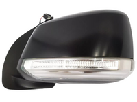 Left Passenger Side Door Mirror with Indicator for D40 Nissan Navara - 5 Pins - Black (2005 - 2015)-Spoilers and Bodykits Australia