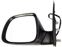 Left Passenger Side Electric Door Mirror for Volkswagen Amarok - Black (2011 - 08/2016)-Spoilers and Bodykits Australia