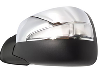 Left Passenger Side Electric Door Mirror with Indicator for Holden Rodeo RA - Chrome (2006 - 2008)-Spoilers and Bodykits Australia