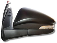 Left Passenger Side Electric Door Mirror with Indicator for Toyota Hilux Revo - Black (07/2015 Onwards)-Spoilers and Bodykits Australia
