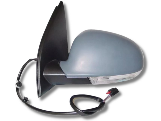 Left Passenger Side Electric Door Mirror with Indicator for Volkswagen Golf MK5 A5 (2004 - 2009)-Spoilers and Bodykits Australia