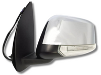 Left Passenger Side Electric Door Mirror with LED Light for Nissan Pathfinder R51 - Chrome (2005 - 2013)-Spoilers and Bodykits Australia
