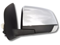 Left Passenger Side Electric Fold Door Mirror with Light for Isuzu D-MAX - Chrome (2012 - 2017)-Spoilers and Bodykits Australia