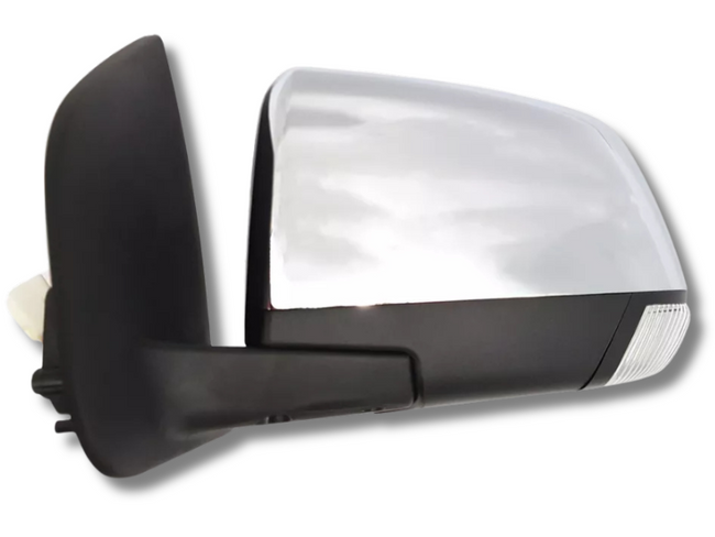 Left Passenger Side Electric Fold Door Mirror with Light for Isuzu D-MAX - Chrome (2012 - 2017)-Spoilers and Bodykits Australia