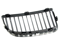 Left Passenger Side Front Grill for BMW 3 Series E90 V4 Sedan - Chrome / Black (2005 - 2009)-Spoilers and Bodykits Australia