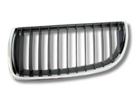 Left Passenger Side Front Grill for BMW 3 Series E90 V4 Sedan - Chrome / Black (2005 - 2009)-Spoilers and Bodykits Australia