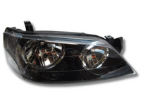 Left Passenger Side Head Light for BA / BF Ford Falcon MK1 XT - Black-Spoilers and Bodykits Australia