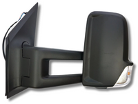 Left Passenger Side Long Arm Door Mirror for Volkswagen Crafter Cab Chassis (2008 - 2017)-Spoilers and Bodykits Australia