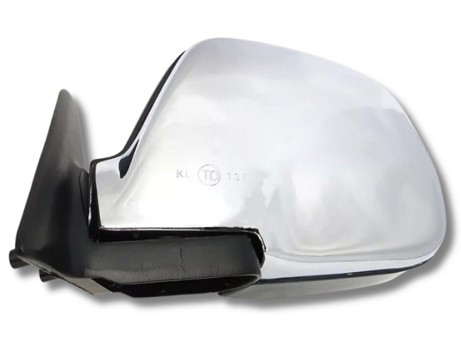Left Passenger Side Manual Door Mirror for 80 Series Toyota Landcruiser - Chrome (1990 - 1998)-Spoilers and Bodykits Australia