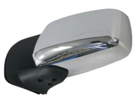 Left Passenger Side Manual Door Mirror for D40 Nissan Navara - Chrome (2005 - 2015)-Spoilers and Bodykits Australia