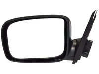 Left Passenger Side Manual Door Mirror for Isuzu D-MAX - Black (10/2008 - 05/2012)-Spoilers and Bodykits Australia