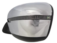 Left Passenger Side Manual Door Mirror with Indicator for NP300 Nissan Navara D23 - 5 Pins - Chrome (2015 Onwards)-Spoilers and Bodykits Australia