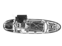 Left Passenger Side Rear Outer Door Handle for 100 Series Toyota Landcruiser - Chrome (1998 - 2007)-Spoilers and Bodykits Australia