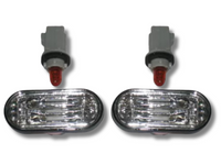 Left & Right Clear Front Guard Indicator Lights for Honda Civic EG / EH Sedan / Hatch - Pair (1991 - 1995)-Spoilers and Bodykits Australia