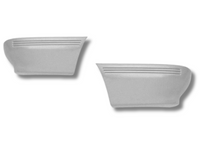 Left & Right Front Bumper Bar Ends for VL Holden Commodore - Grey (1986 - 1988)-Spoilers and Bodykits Australia