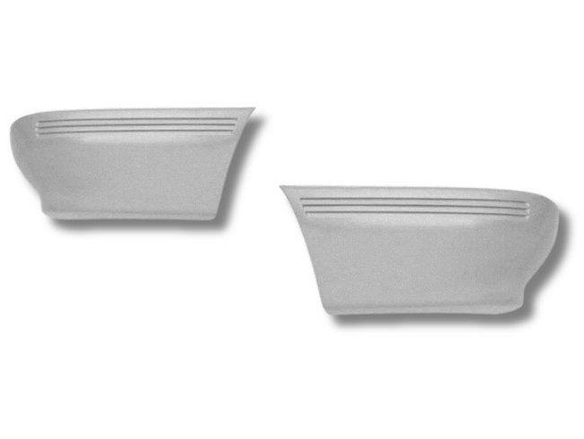 Left & Right Front Bumper Bar Ends for VL Holden Commodore - Grey (1986 - 1988)-Spoilers and Bodykits Australia