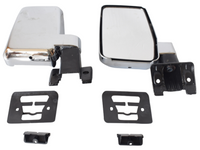 Left & Right Large Door Mirrors for 60 Series Toyota Landcruiser - Chrome (1980 - 1990)-Spoilers and Bodykits Australia