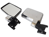 Left & Right Large Door Mirrors for 60 Series Toyota Landcruiser - Chrome (1980 - 1990)-Spoilers and Bodykits Australia